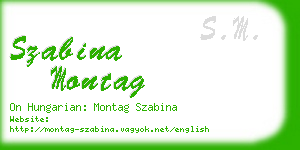 szabina montag business card